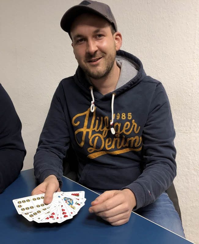 Mit 13 Jahren hat Christian Milkowski angefangen, Skat zu spielen.