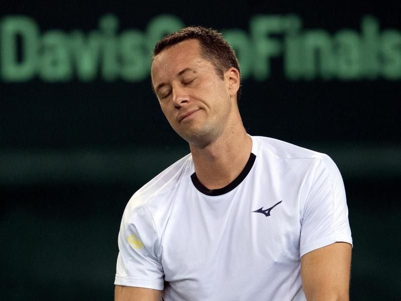 Sieht eine mögliche Austragung der US Open eher kritisch: Philipp Kohlschreiber. Foto: Federico Gambarini/dpa