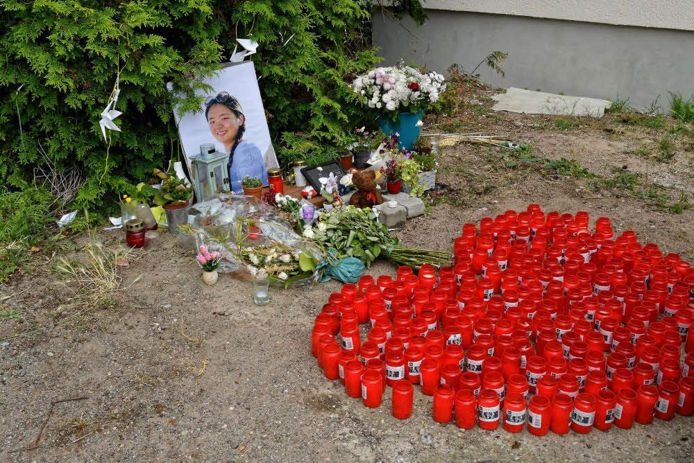 Der Ort, an dem Yangjie Li gestorben ist und viele Menschen um sie getrauert haben.