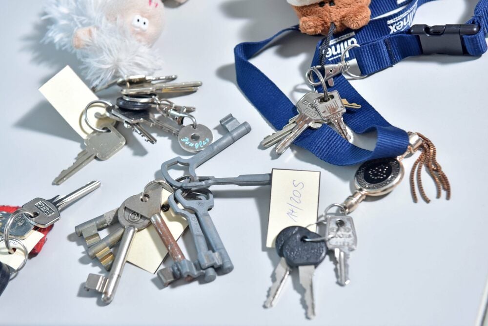 Vielleicht erkennt jemand seinen Schlüsselbund?