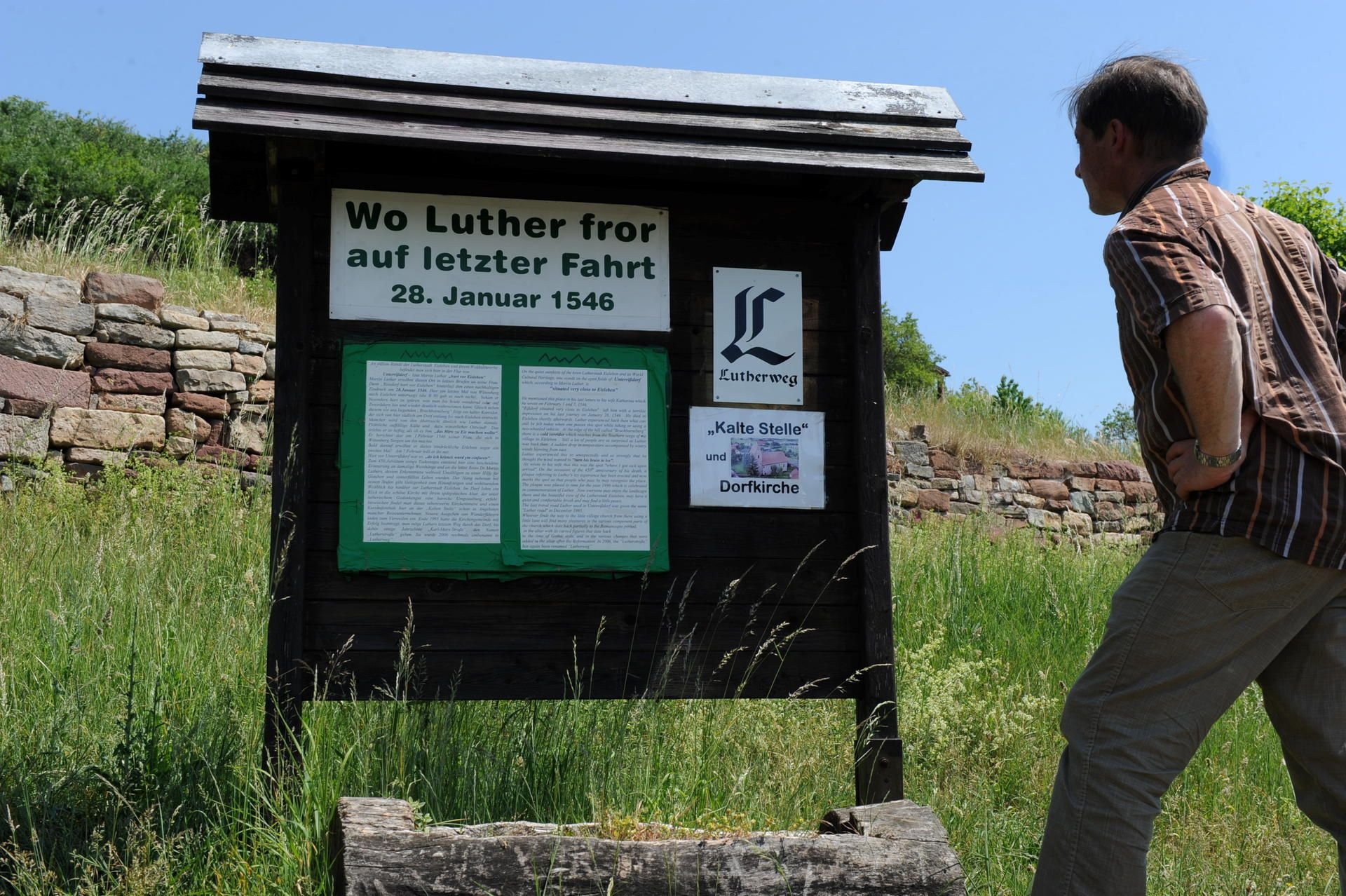 Da wo Luther fror - Kalte Stelle bei Unterrißdorf auf dem Lutherweg
