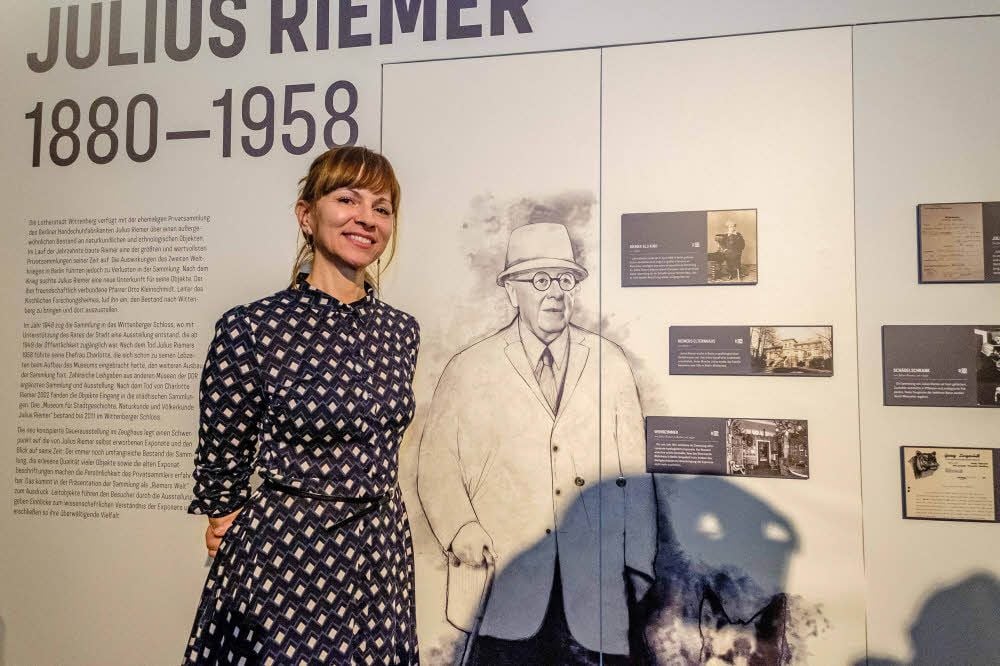 Julius Riemer als Figur in der kleinen biografischen Abteilung des Museums