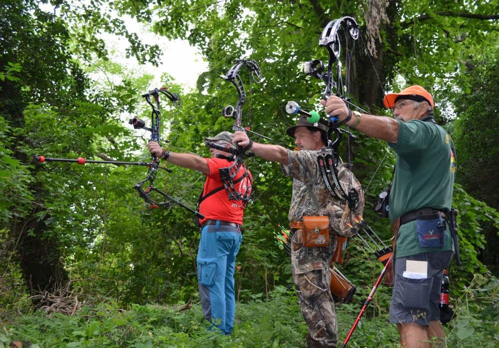 Karsten Rosch, Lutz Burghardt und Peter Fischer (v. l.) bei der Jagd