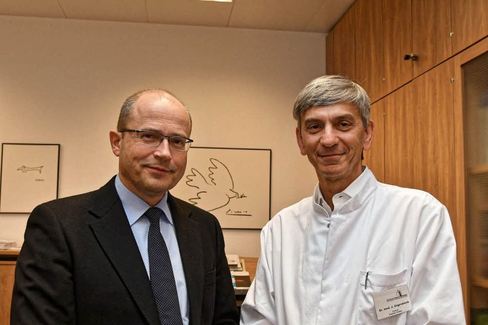 Die beiden MVZ-Geschäftsführer André Dyrna und Joachim Zagrodnick.