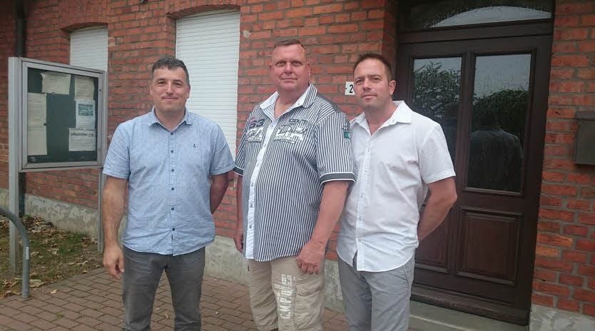 Auf MZ-Tour mit Steffen Zahorszki, Roland Gebhardt und Mike Jüling (v.l.n.r.)
