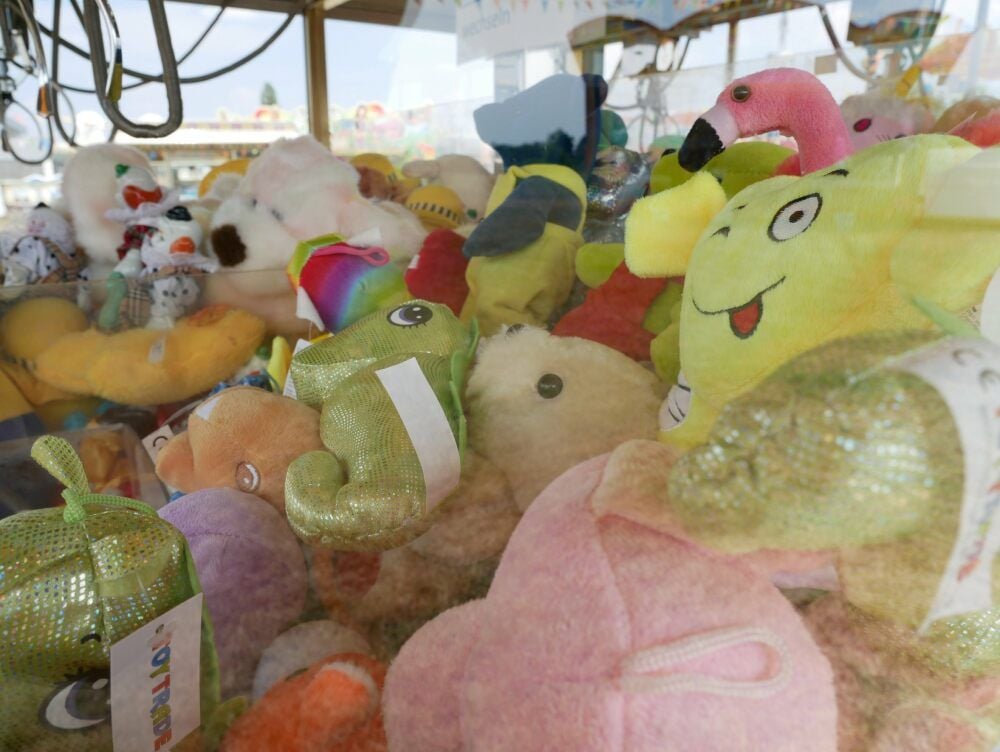 Kuscheltiere im Greifautomaten