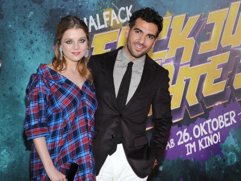 Elyas M'Barek und Jella Haase bei der Filmpremiere von „Fack ju Göhte 3” im Mathäser Filmpalast in München. Foto: Ursula Düren