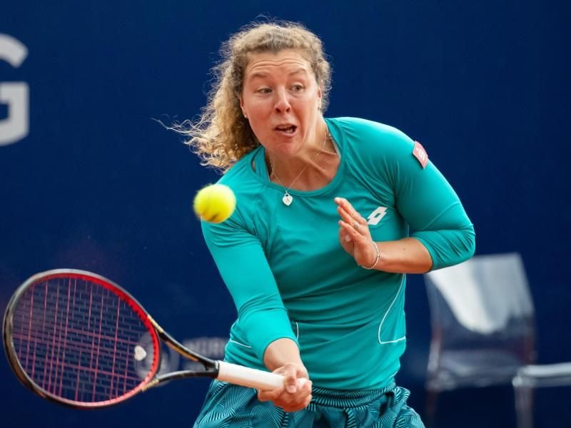 Anna-Lena Friedsam setzte sich gegen Andrea Petkovic durch. Foto: Daniel Karmann