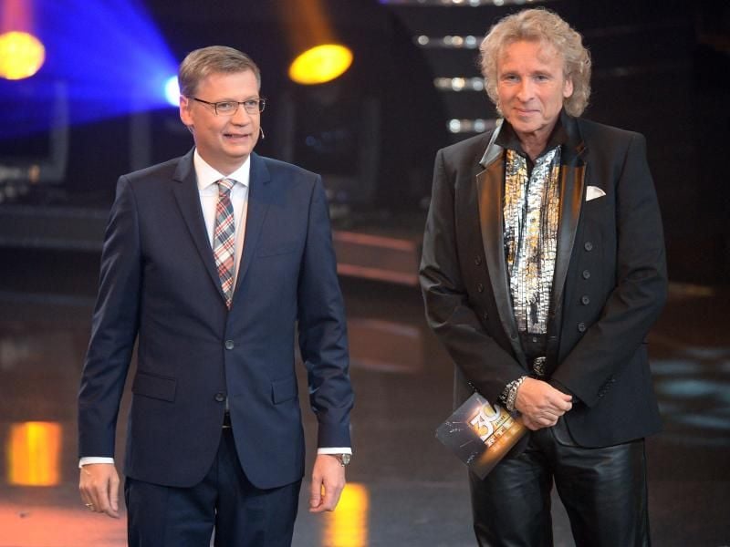 Günther Jauch und Thomas Gottschalk haben eine „Quarantäne-WG” gegründet. Foto: Henning Kaiser/dpa