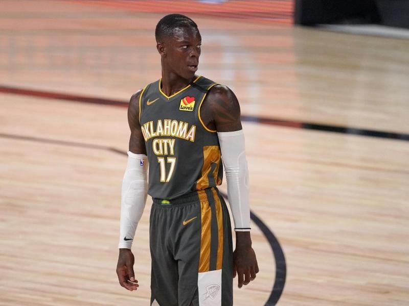 Dennis Schröder verpasste knapp die Auszeichnung als bester Sechster Mann. Foto: Mark J. Terrill/AP/dpa