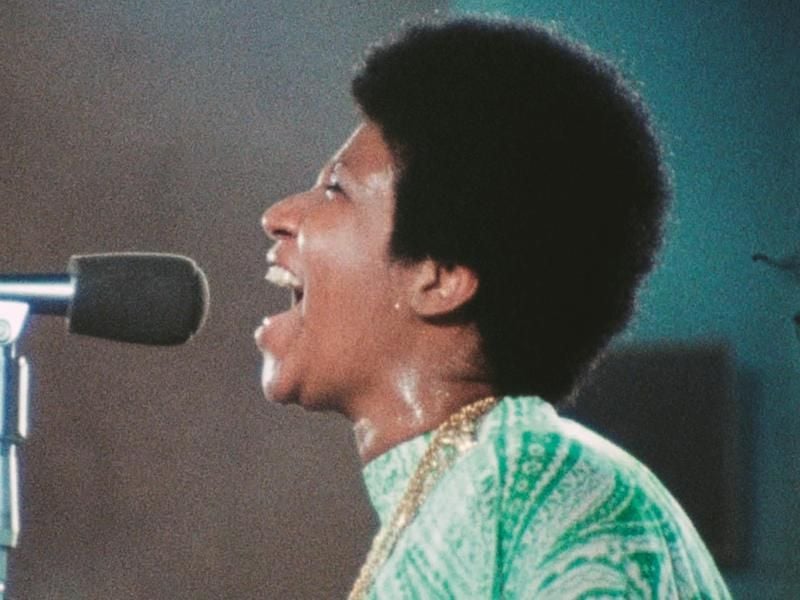 Aretha Franklin hat in der New Temple Missionary Baptist Church ihr Album „Amazing Grace” aufgenommen. Foto: Amazing Grace/Weltkino/dpa