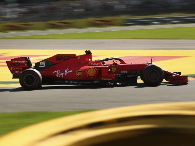 Fuhr im ersten Spa-Training die Bestzeit: Ferrari-Pilot Sebastian Vettel. Foto: Francisco Seco/AP