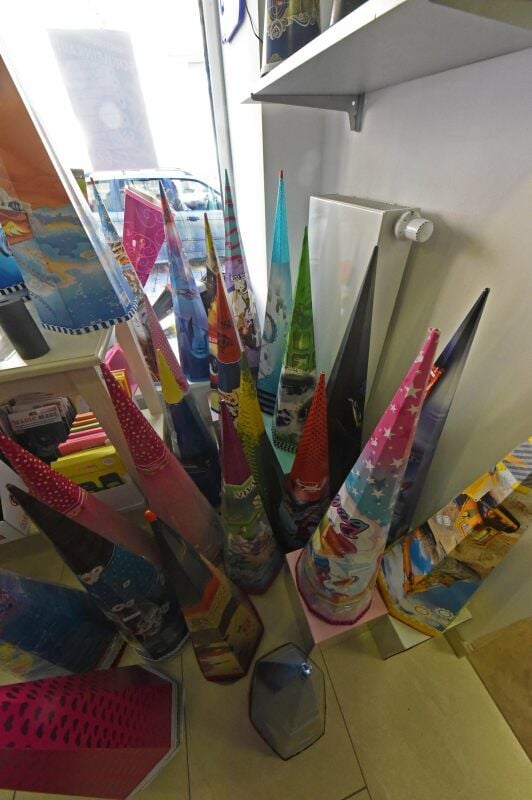 Die sechseckigen Zuckertüten sind immer noch die beliebtesten.