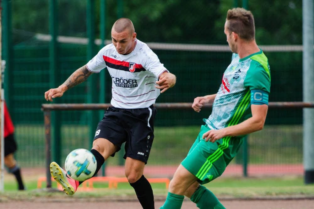 Steven Krumbholz, hier in einem früheren Spiel, traf am Freitag für den SC Naumburg beim Sieg über Großgrimma gleich dreifach.