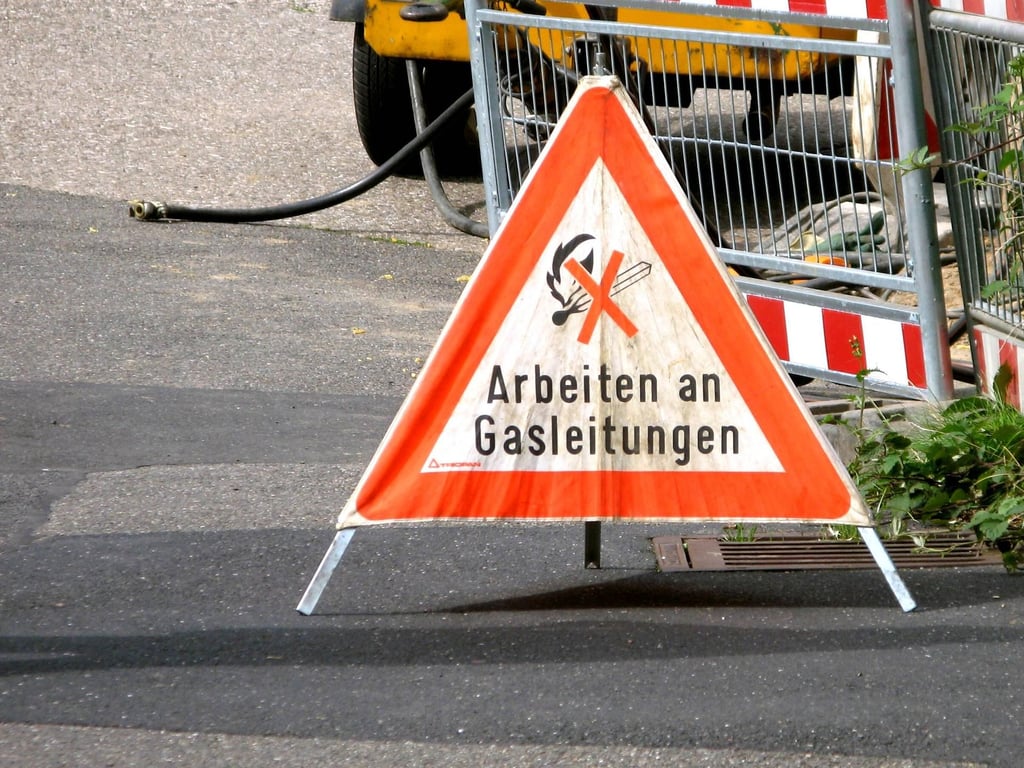 Arbeiten an Gasleitungen