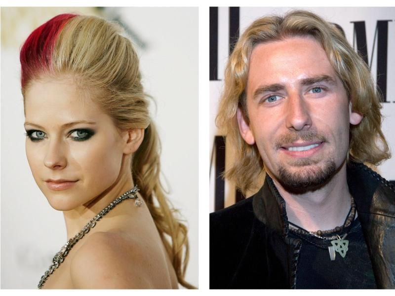 Das Ex-Ehepaar Avril Lavigne und Chad Kroeger standen beim Nickelback-Konzert im Greek-Theatre in LA gemeinsam auf der Bühne. Foto: Peter Foley / Joshua Gates Weisb/EPA