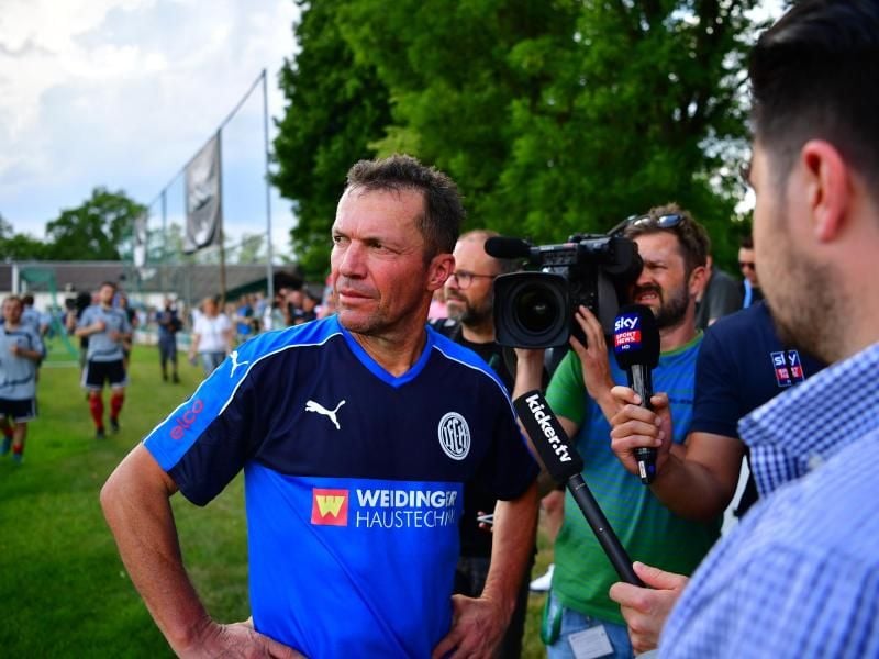 Lothar Matthäus stand noch einmal für den 1. FC Herzogenaurach auf dem Platz. Foto: Matthias Merz