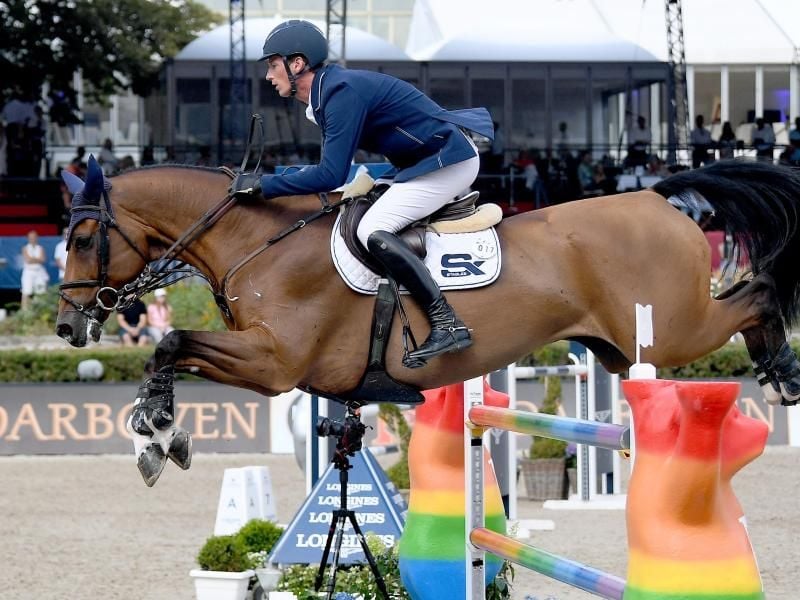 Daniel Deußer auf seinem Pferd Calisto Blue. Foto: Britta Pedersen