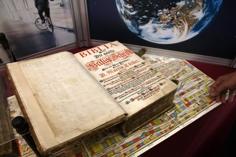 Bibelausstellung in der Evangelisch-Freikirchliche Gemeinde Sangerhausen