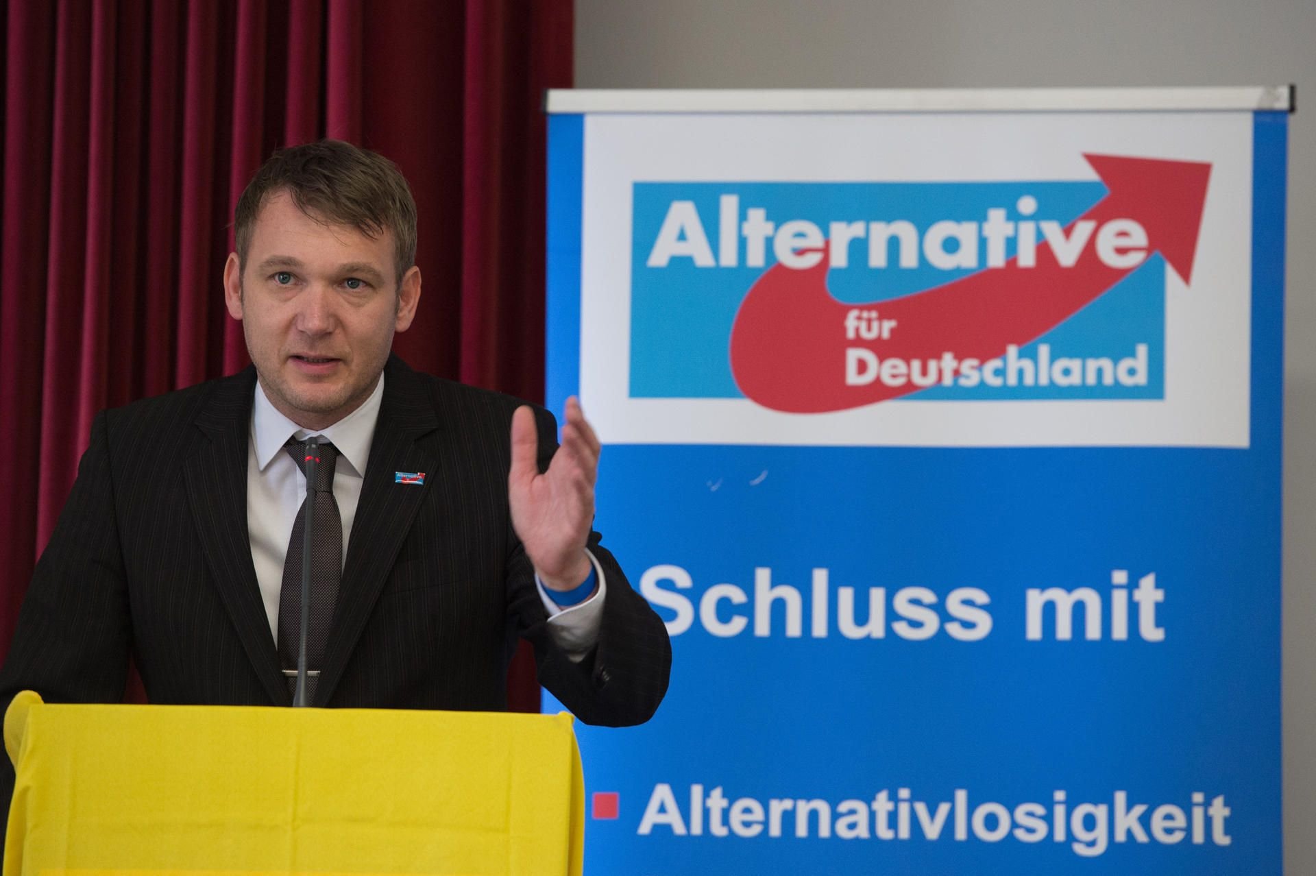 Der AfD-Landesvorsitzende von Sachsen-Anhalt, André Poggenburg