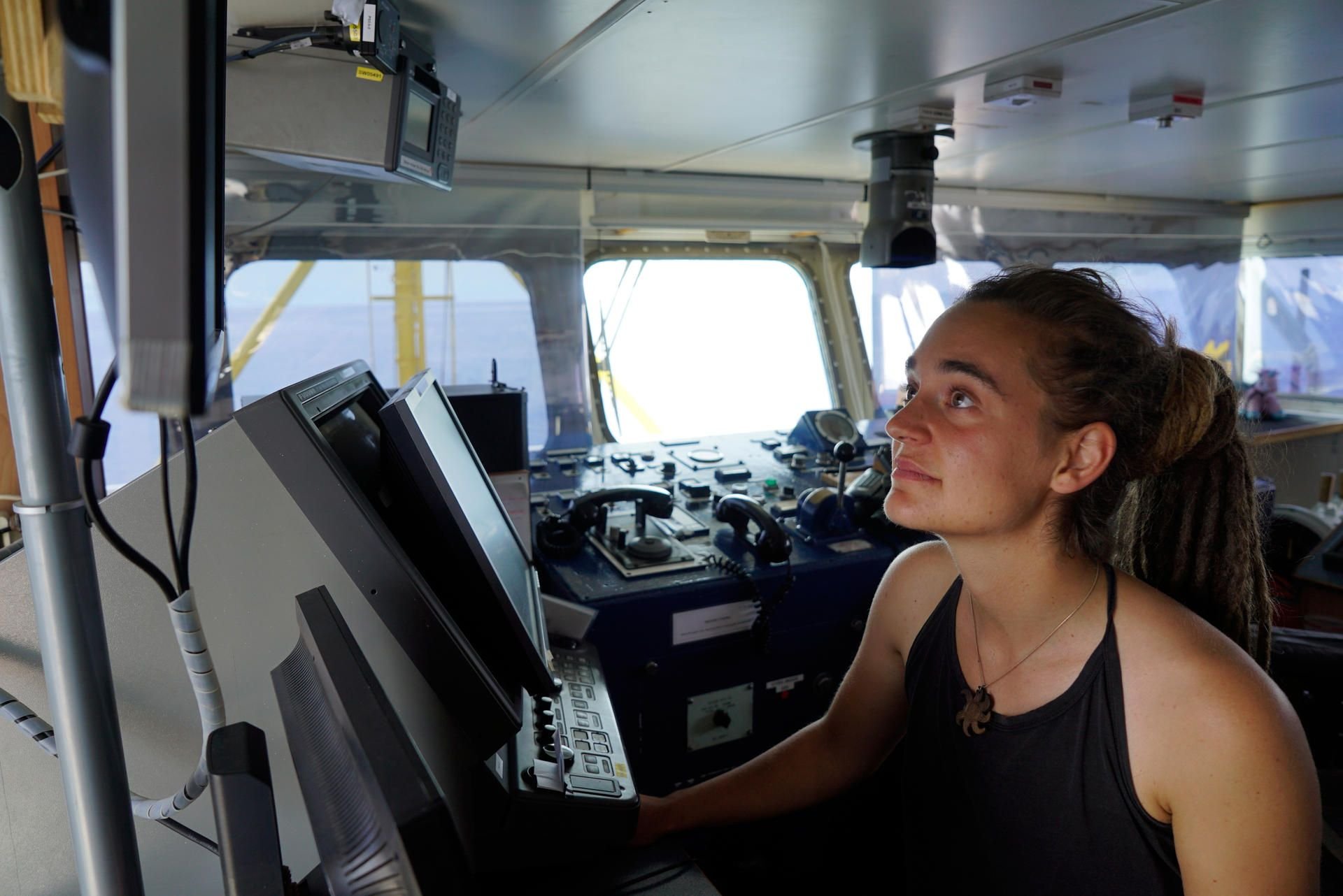 Carola Rackete aus Kiel, deutsche Kapitänin der Sea-Watch 3