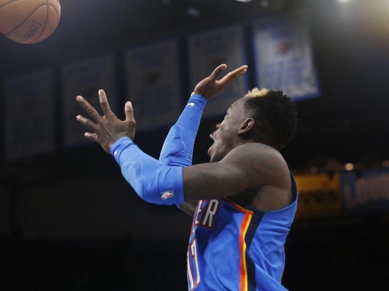 War mit 25 Zählern drittbester Werfer beim OKC-Sieg gegen die Minnesota Timberwolves. Foto: Sue Ogrocki/AP/dpa