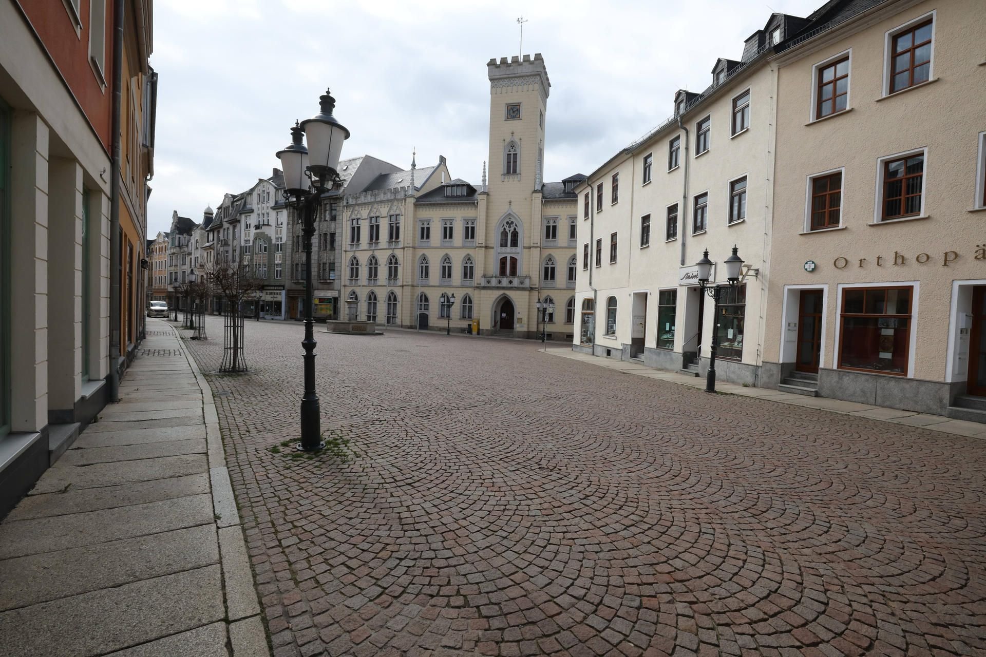Wie leergefegt: Greiz ist der am stärksten von Corona betroffene Kreis in Thüringen.