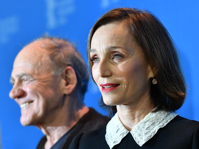 Kristin Scott Thomas und Bruno Ganz auf der Berlinale. Foto: Jens Kalaene