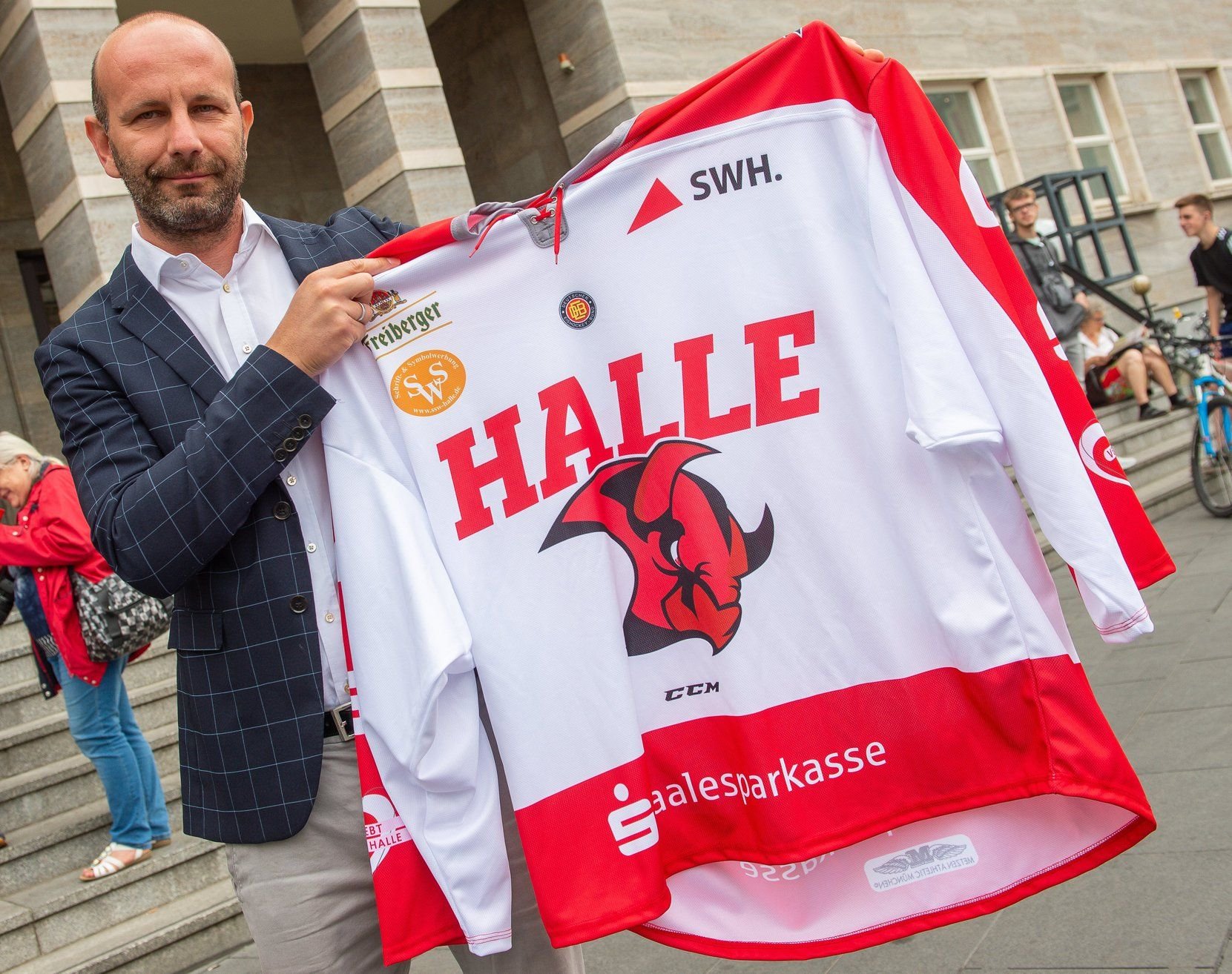 Daniel Mischner lenkt als Präsident die Geschicke der Saale Bulls.