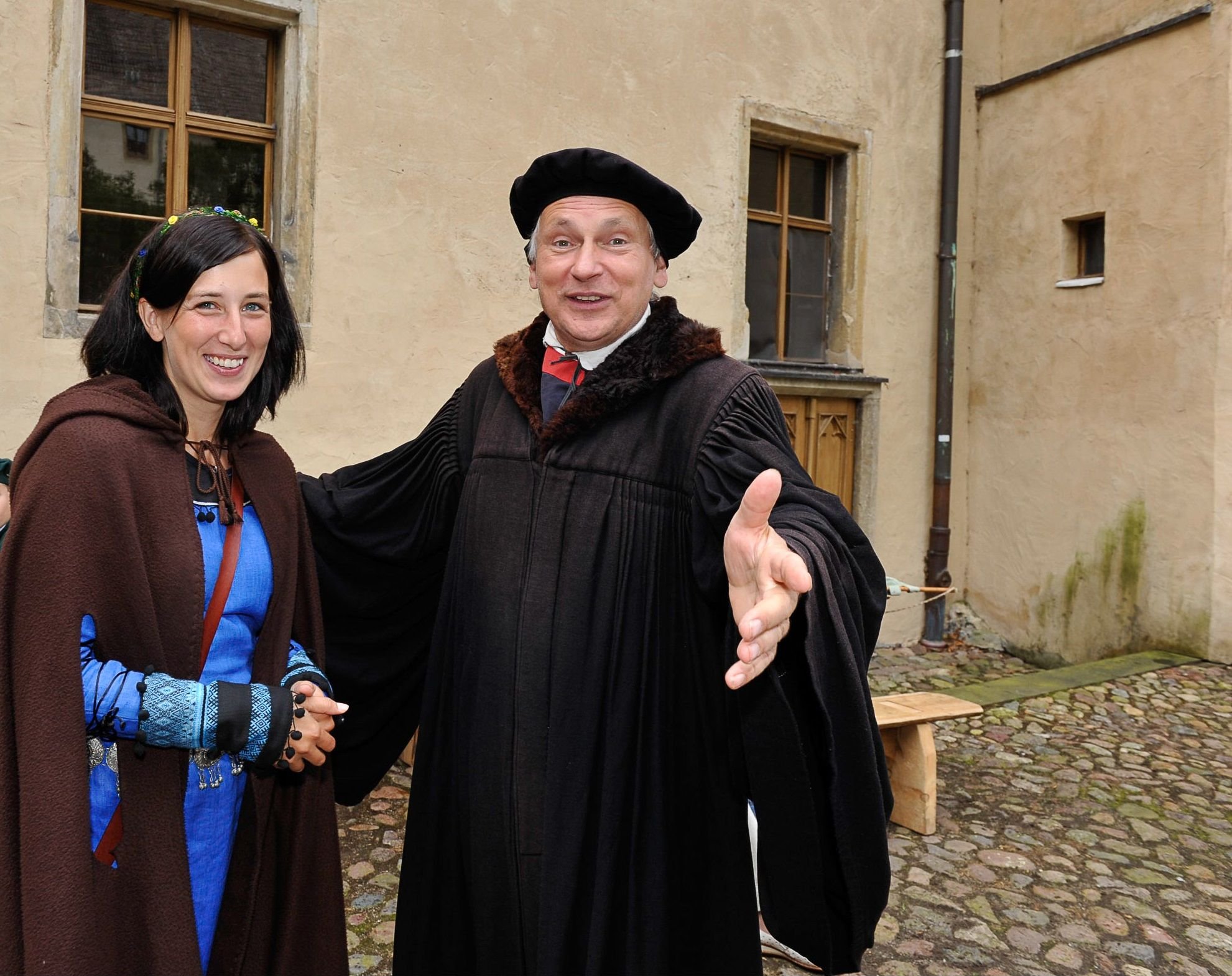 Katja Köhler und Bernhard Naumann geben 2017 das Reformatoren-Ehepaar Martin Luther und Katharina von Bora.