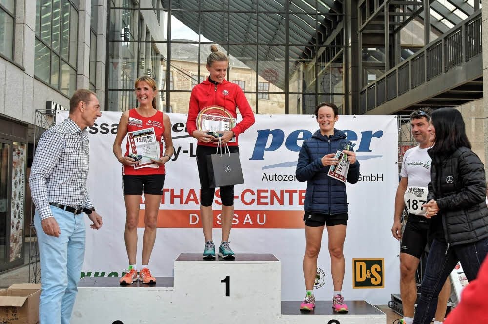 Nicht nur bei den Frauen Erste: Sonja Roman.