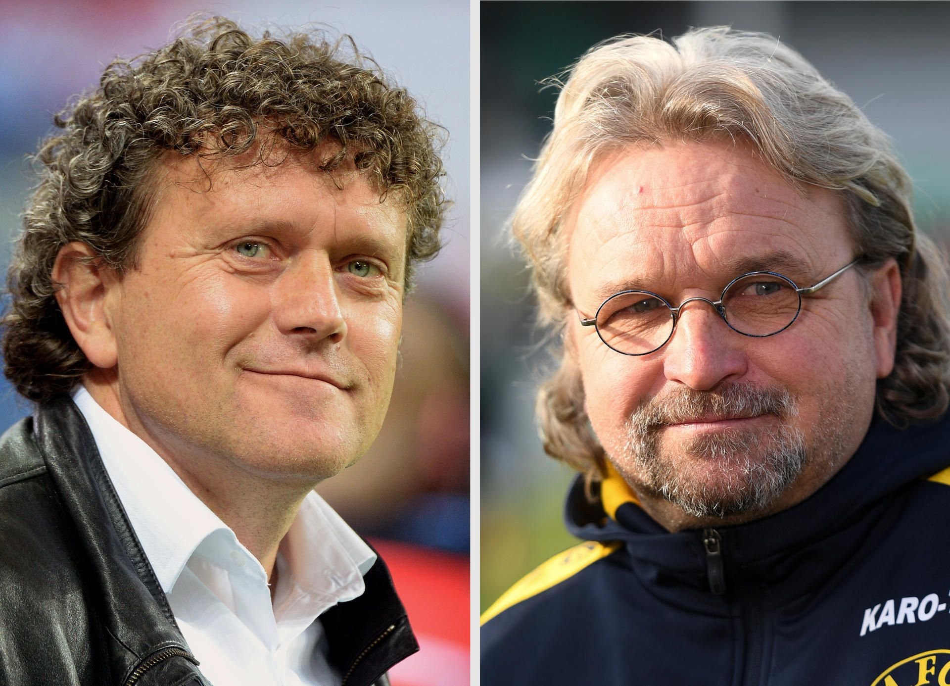 Die ehemaligen Leipziger Profis Olaf Marschall (l.) und Heiko Scholz.