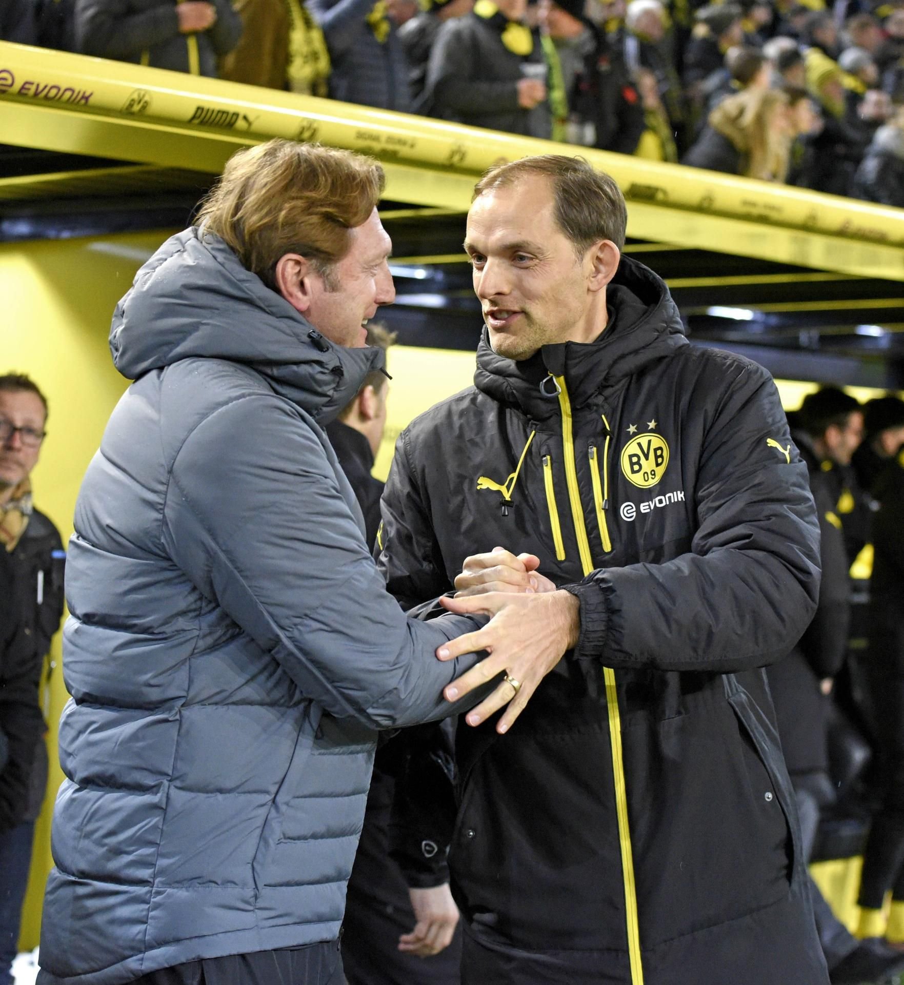 Die beiden Trainer vor dem Spiel: Ralph Hasenhüttl und Thomas Tuchel.