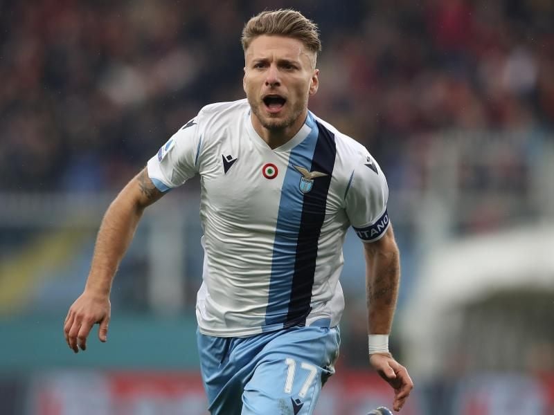 Auf dem Weg zum Goldenen Schuh: Lazios Ciro Immobile. Foto: Jonathan Moscrop/CSM via ZUMA Wire/dpa