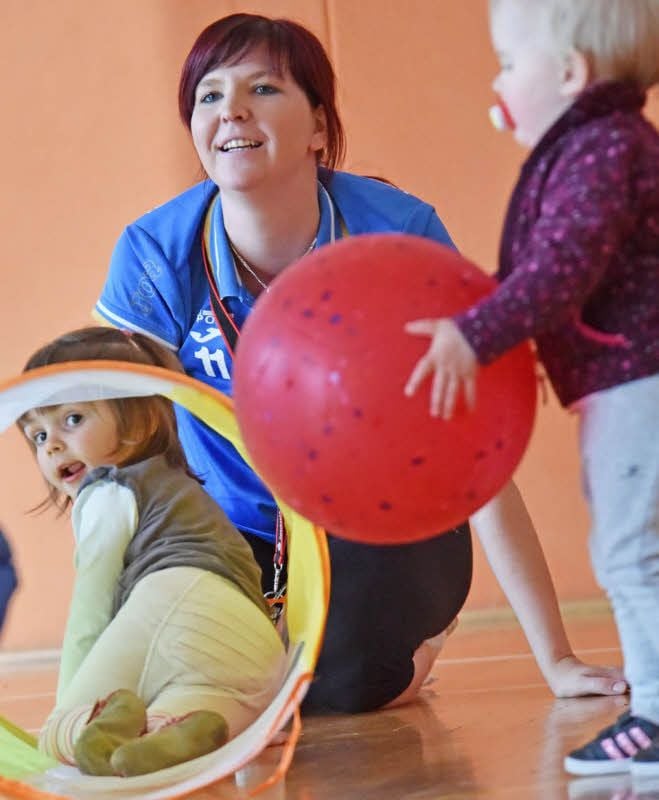 Anne Kraus ist eine der Initiatorinnen des Babysportes in Greppin.