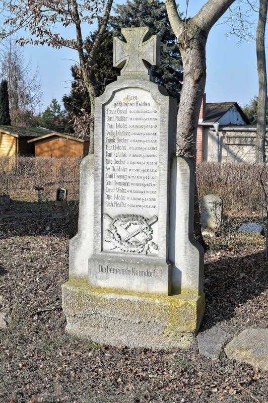 Das Denkmal für die Gefallenen vom 1. Weltkrieg bleibt erhalten.