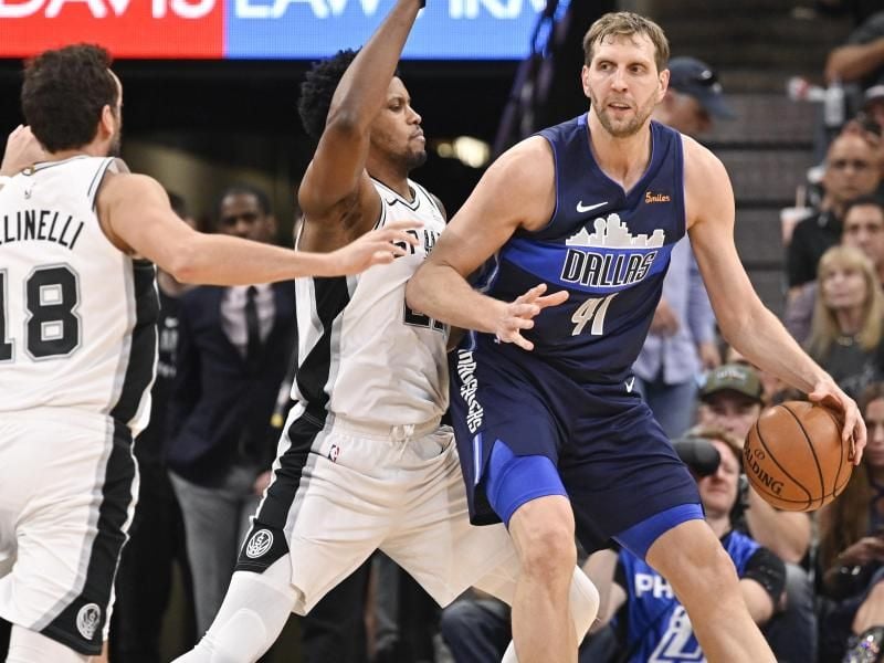 Dirk Nowitzki hat seine Spuren in der NBA hinterlassen. Foto: Darren Abate/FR115 AP