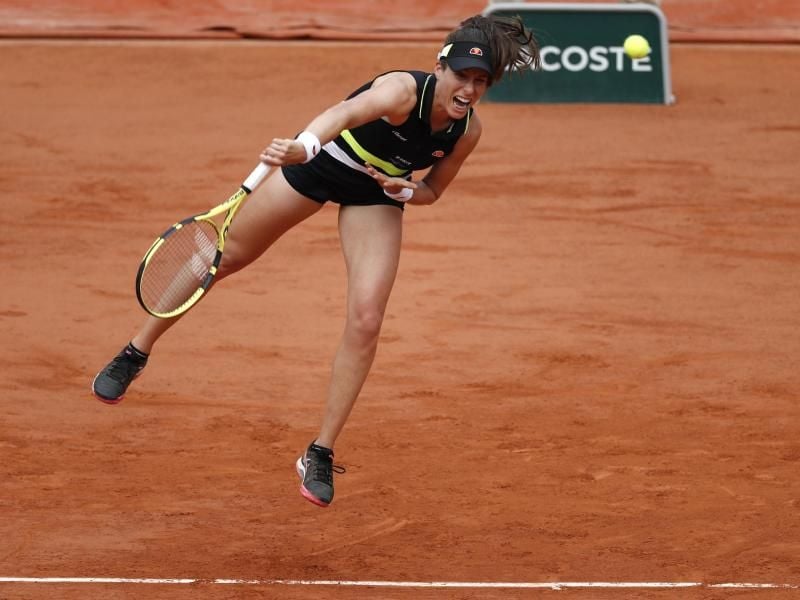 Johanna Konta zog in Paris ins Halbfinale ein. Foto: Jean-Francois Badias/AP