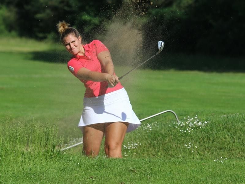 Leonie Harm startet als eine von 72 Spielerinnen bei der Augusta National Women’s Amateur Championship. Foto: Stefan Blümer/DGV/stebl /dpa
