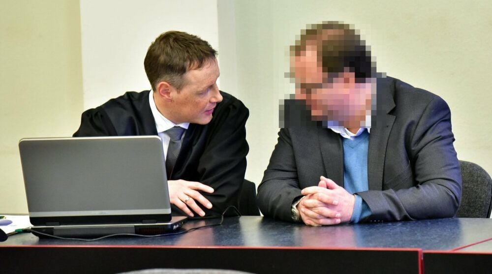 Verteidiger Sebastian Schneider und Ringo B.