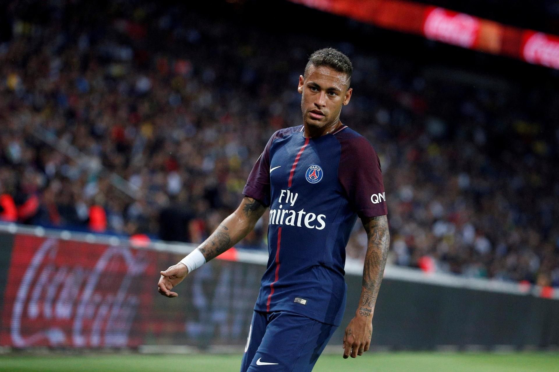 Neymar während dem Spiel gegen Saint-Etienne
