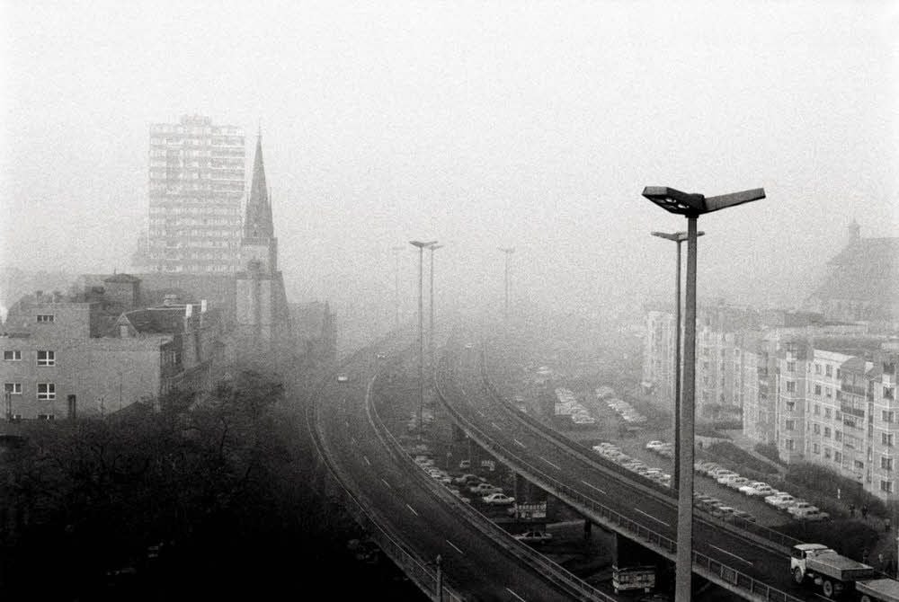 Über Halle lag oft Nebel oder Smog.