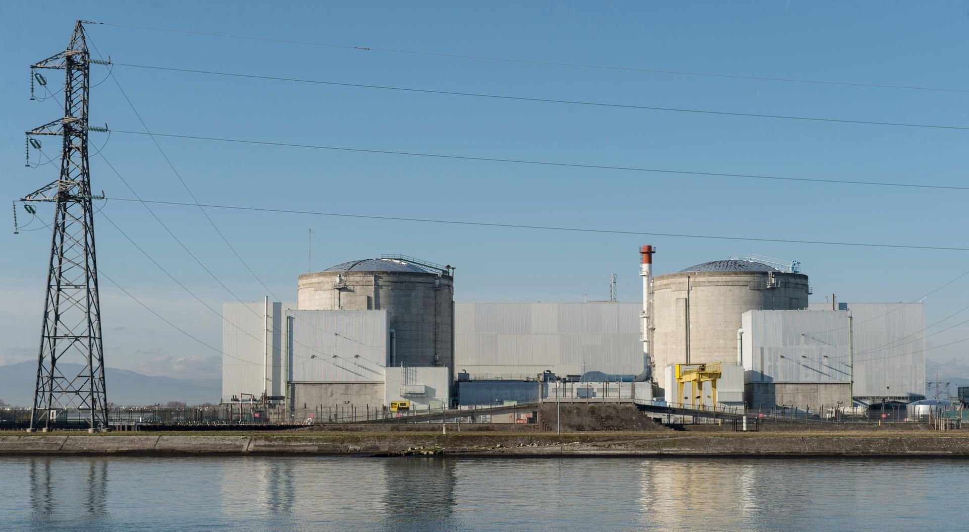 Das Atomkraftwerk in Fessenheim in Frankreich