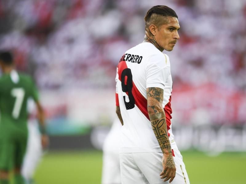 Peru startet ohne Paolo Guerrero in das erste Gruppenspiel gegen Dänemark. Foto: Gian Ehrenzeller/KEYSTONE