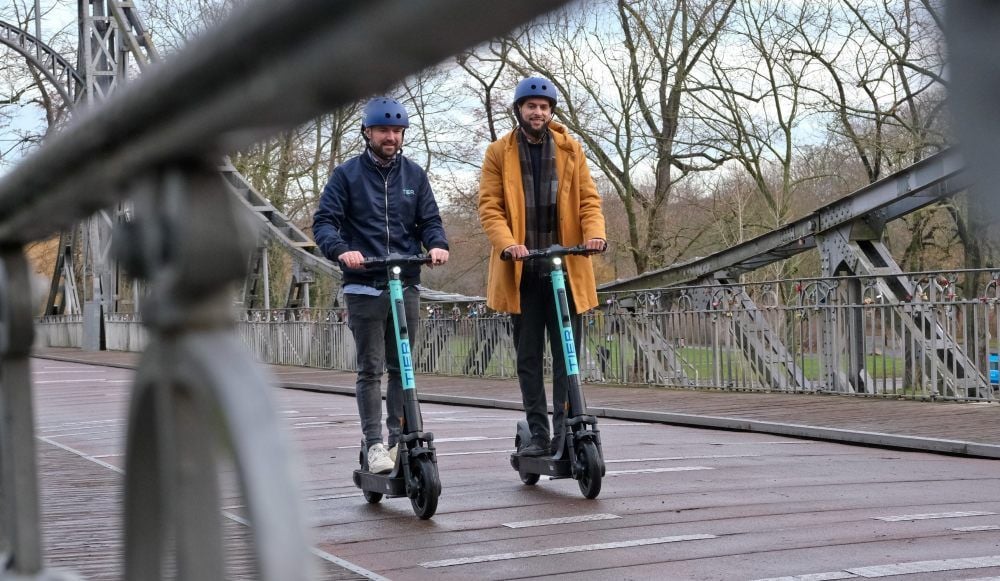 Ab Freitag gibt’s in Halle die E-Scooter zu leihen.