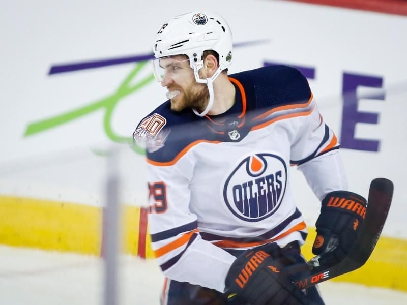 Leon Draisaitl von den Edmonton Oilers. Foto: Jeff Mcintosh/The Canadian Press/AP