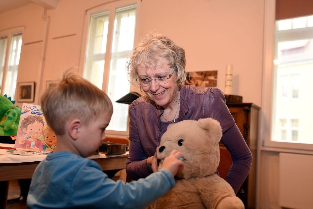 Ihr letzter Einsatz in Köthen führte Angela Straube in die Kindertagesstätte „Guter Hirte“.