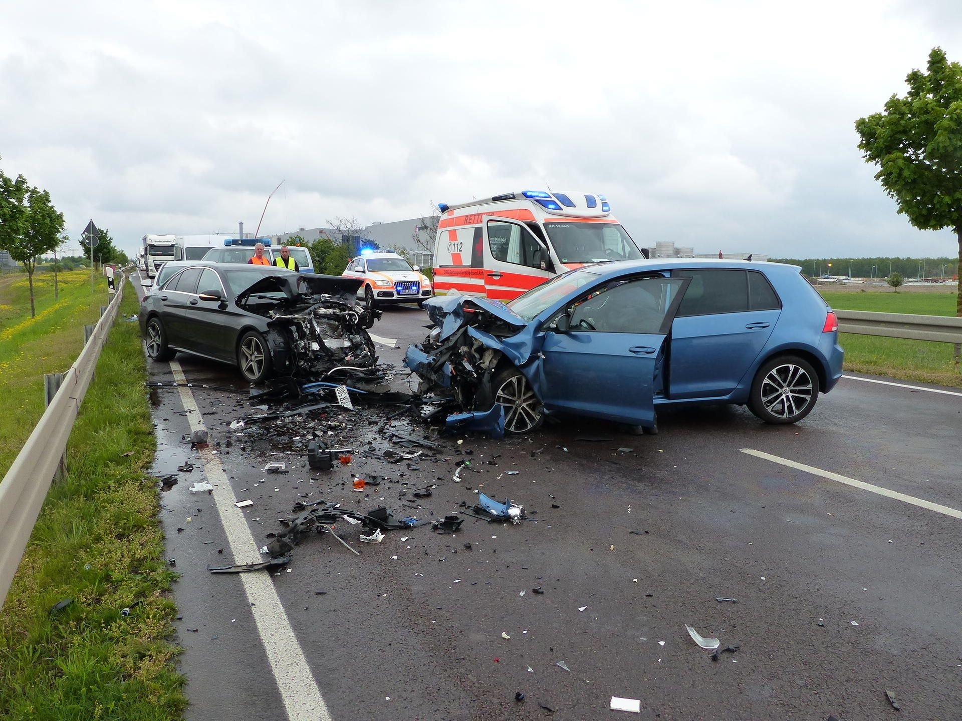 Die Unfallstelle in Thalheim