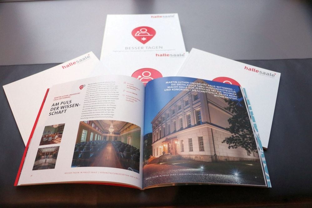 Besser tagen - oder überhaupt wieder in Halle? Das Stadtmarketing bemüht sich mit einer neuen Kampagne um den Tagungsstandort Halle.