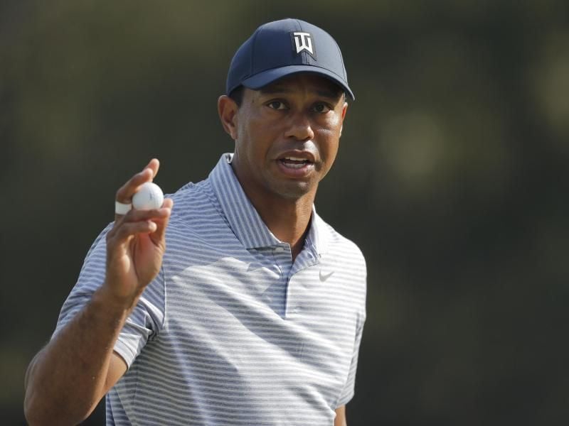 Hat den fünften Masters-Sieg in Augusta im Blick: Golf-Superstar Tiger Woods. Foto: Gerald Herbert/AP